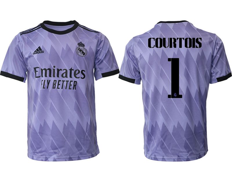 Men 2022-2023 Club Real Madrid away aaa version purple #1 Soccer Jerseys->customized soccer jersey->Custom Jersey